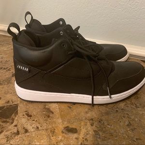 Black Jordan Fadeaway